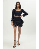 Top en coton Sharon denim