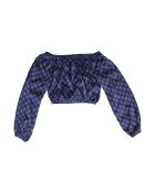 Crop Top Joana soie peacock