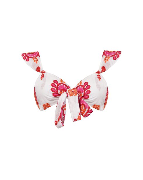 Top en coton Lili topaz rouge