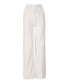 Jeans en coton Scarlett strass blanc