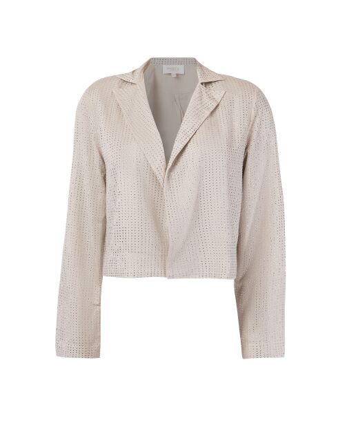 Veste Janis strass beige