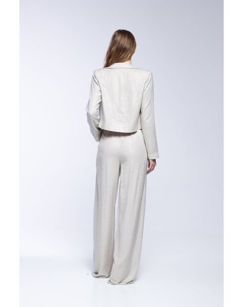 Veste Janis strass beige