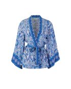 Kimono Dalia bleu aztec