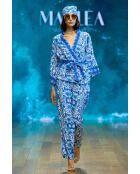Kimono Dalia bleu aztec