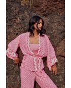 Kimono Dalia pink lotus