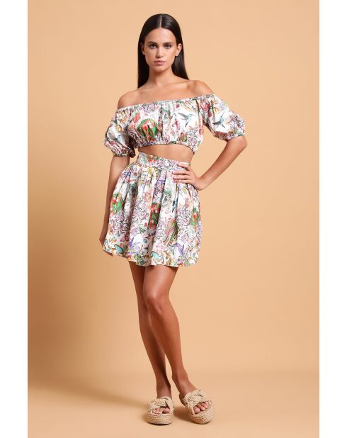 Top en coton Audrey patchwork