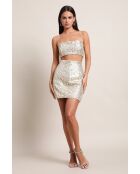 Bra Top sequins dores