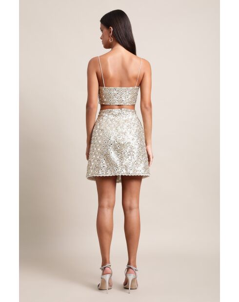 Bra Top sequins dores
