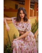 Top en coton Nelly pastel