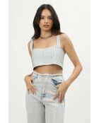 Bra en coton Top strass bleu