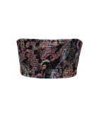 Tube Top black rainbow