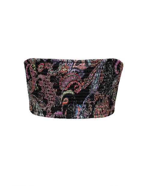 Tube Top black rainbow