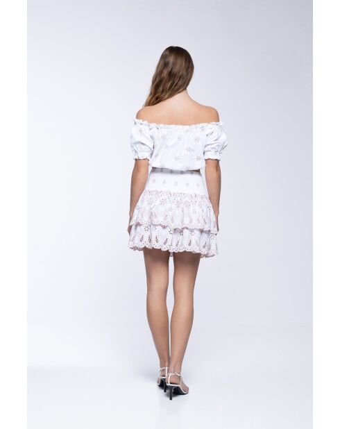 Jupe en coton Paulina taupe