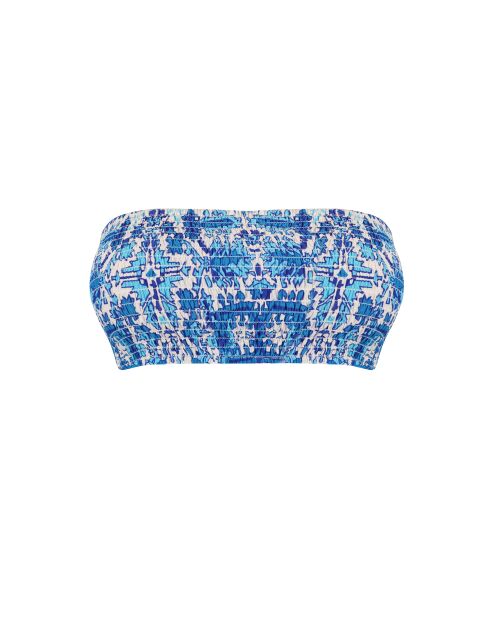 Tube Top bleu aztec