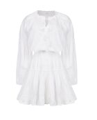 Robe en coton Nati blanche