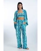Kimono Dalia aqua