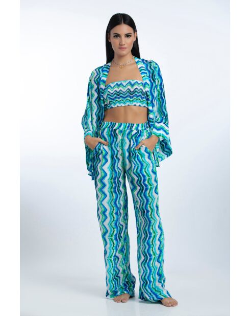 Kimono Dalia aqua