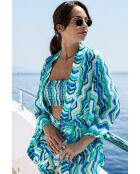 Kimono Dalia aqua