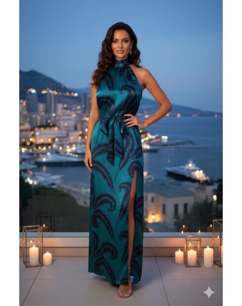 Robe Chantal feuilles