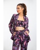 Tube Top purple paisley