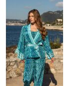 Kimono Dalia jade