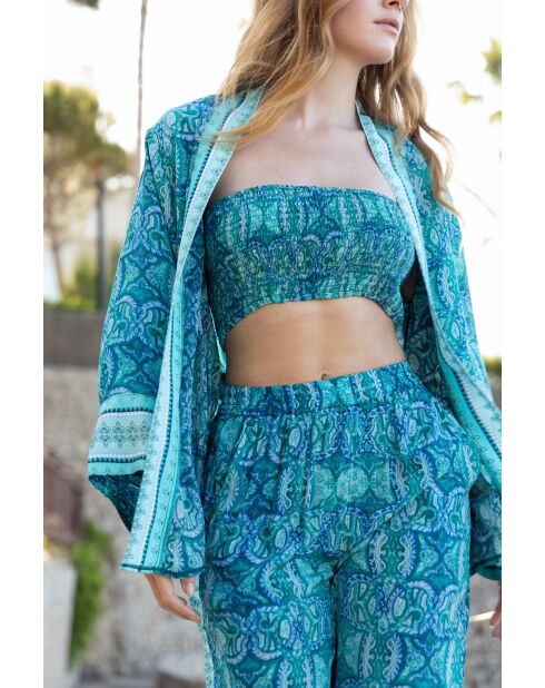 Kimono Dalia jade