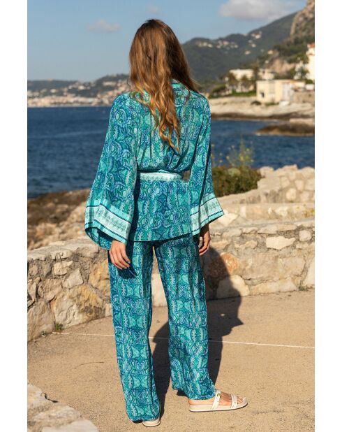 Kimono Dalia jade