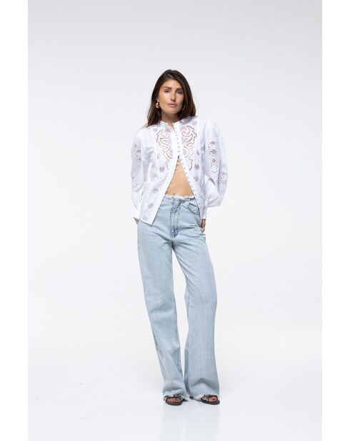 Chemise en coton Nola blanche