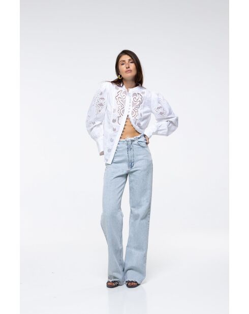 Chemise en coton Nola blanche
