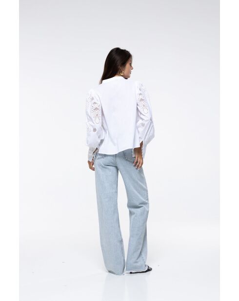 Chemise en coton Nola blanche