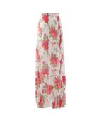 Jupe Kelly floral blanche