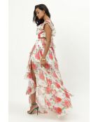 Jupe Kelly floral blanche