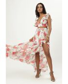 Jupe Kelly floral blanche