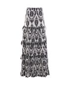 Jupe en coton Nais broderie noire
