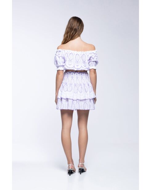 Jupe en coton Paulina pineapple