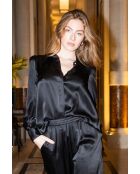 Chemise Magalie soie noire