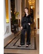 Chemise Magalie soie noire