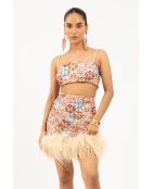 Jupe Julia sequins beige