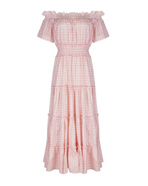 Robe en coton Sandy pink vichy