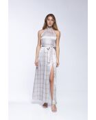 Robe Chantal white peacock