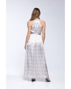 Robe Chantal white peacock