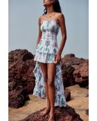 Robe en coton Livi topaz bleue