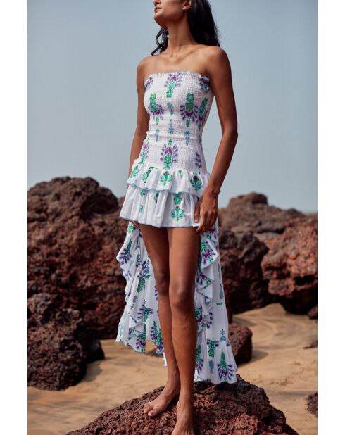 Robe en coton Livi topaz bleue