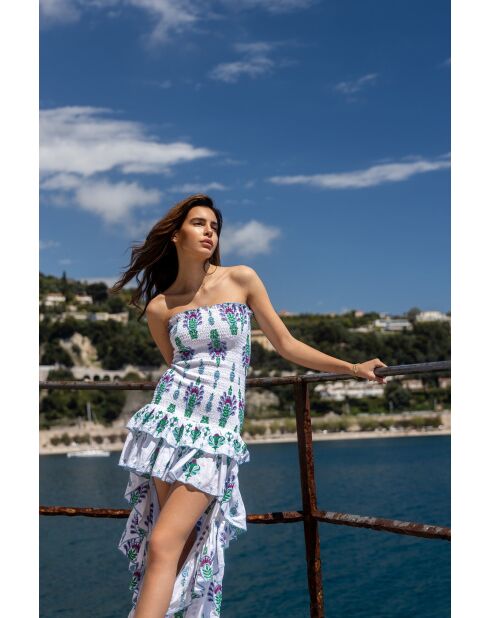 Robe en coton Livi topaz bleue