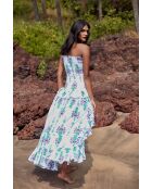 Robe en coton Livi topaz bleue