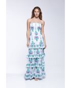 Robe en coton Lula topaz bleue