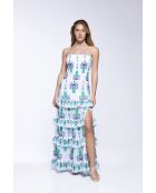 Robe en coton Lula topaz bleue