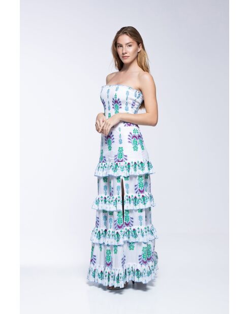Robe en coton Lula topaz bleue