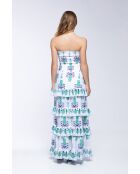 Robe en coton Lula topaz bleue
