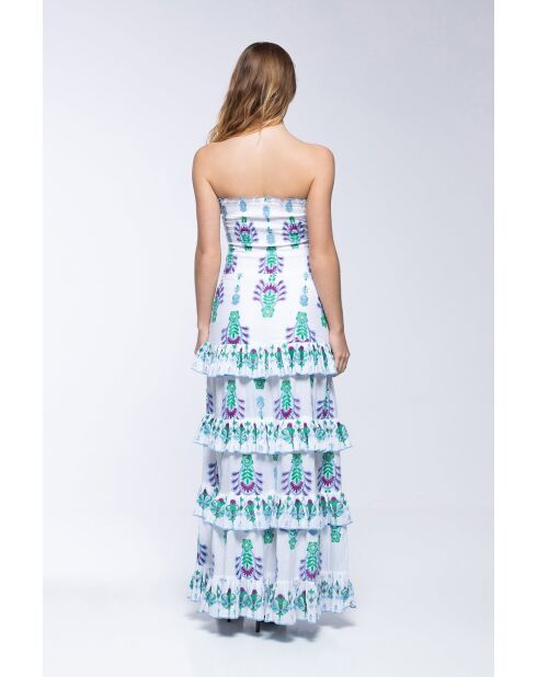 Robe en coton Lula topaz bleue